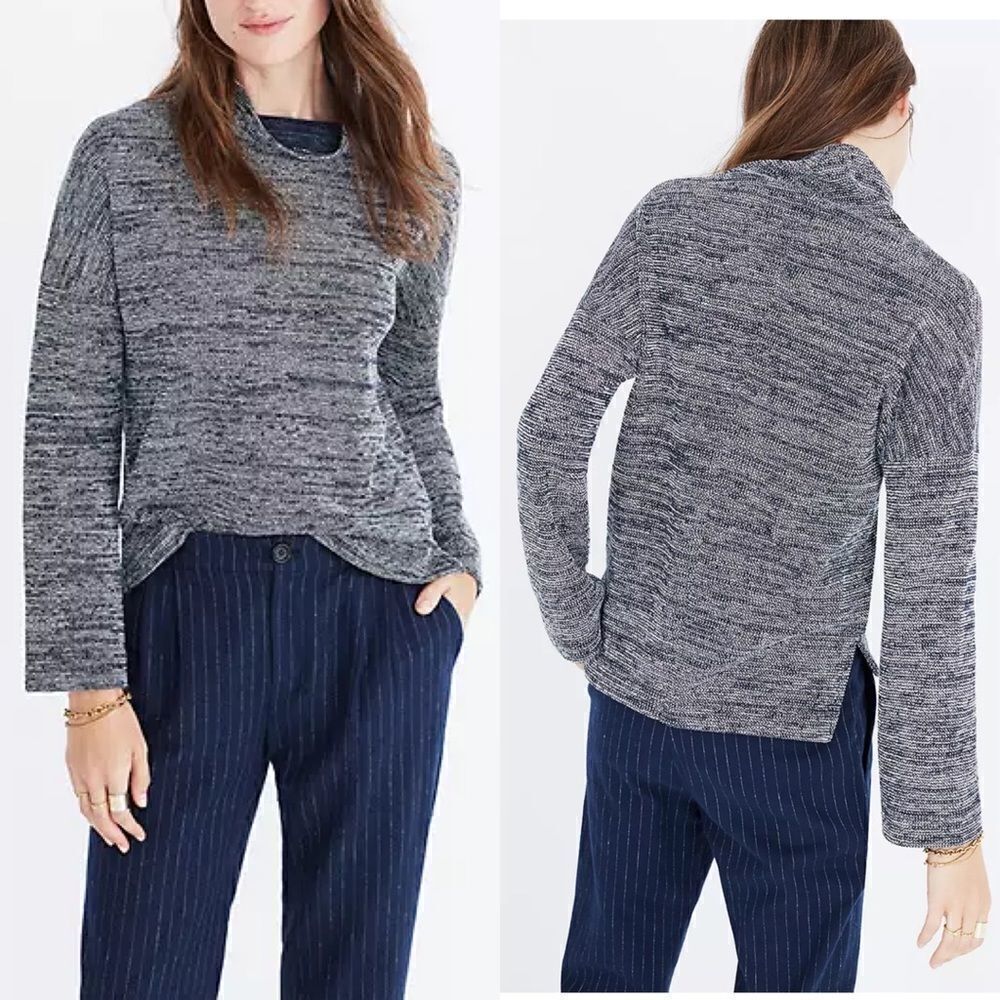 MADEWELL Sz XS Mockneck Pullover Top